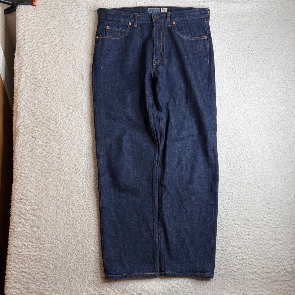 Blue Blue Japan Pure Indigo Denim Jeans Made in Japan J6771 Size 4 Mens 35x30